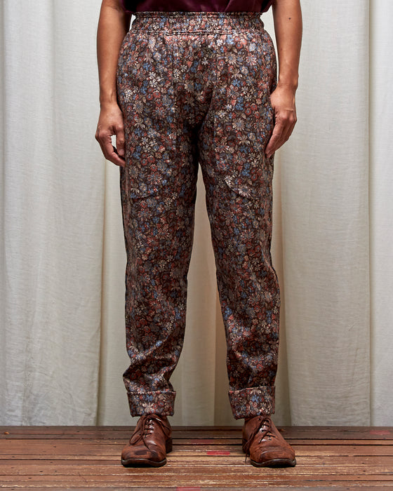 LAZY SUSAN pants - Rustflowers Tapestry