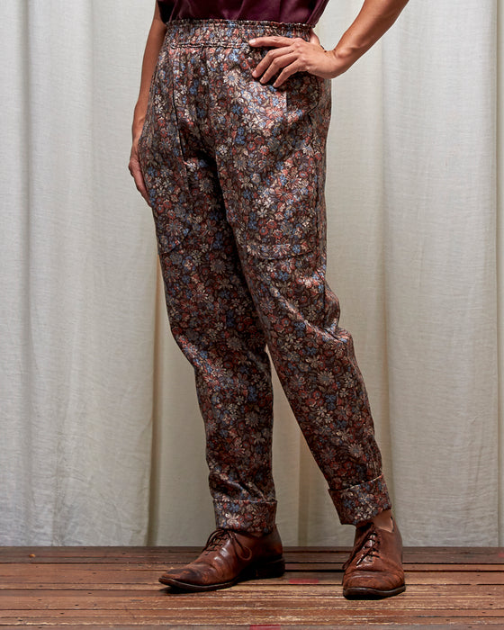 LAZY SUSAN pants - Rustflowers Tapestry