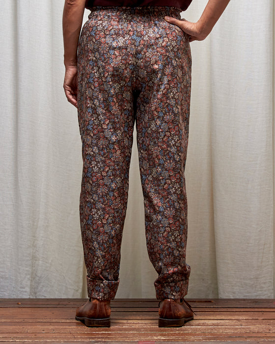 LAZY SUSAN pants - Rustflowers Tapestry