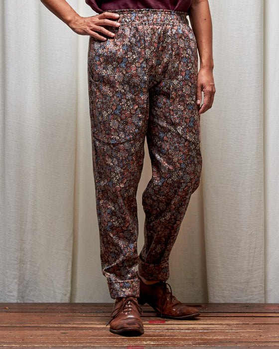 LAZY SUSAN pants - Rustflowers Tapestry
