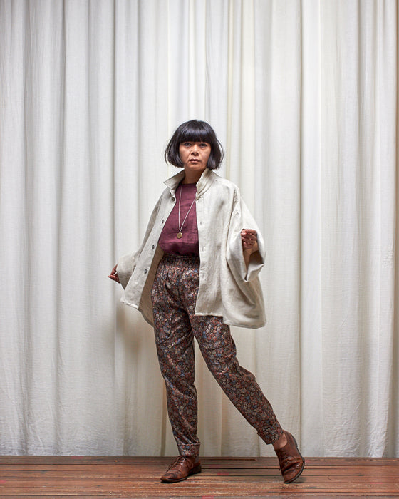 LAZY SUSAN pants - Rustflowers Tapestry