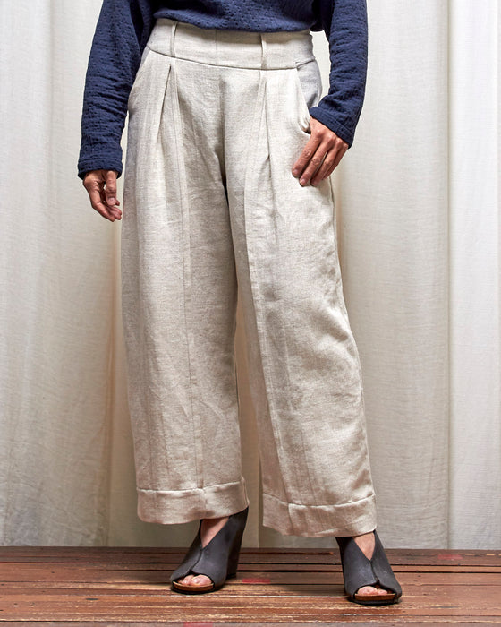 STRIKER trousers - Natural Herringbone