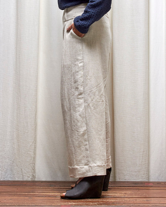 STRIKER trousers - Natural Herringbone