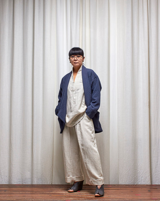 STRIKER trousers - Natural Herringbone