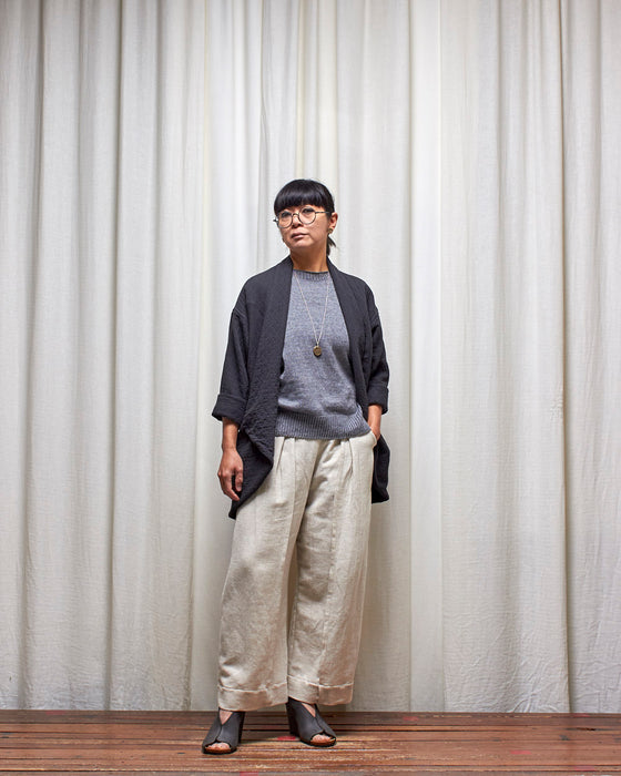STRIKER trousers - Natural Herringbone