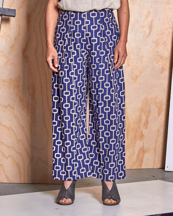STRIKER trousers - Royal Blue Lattice