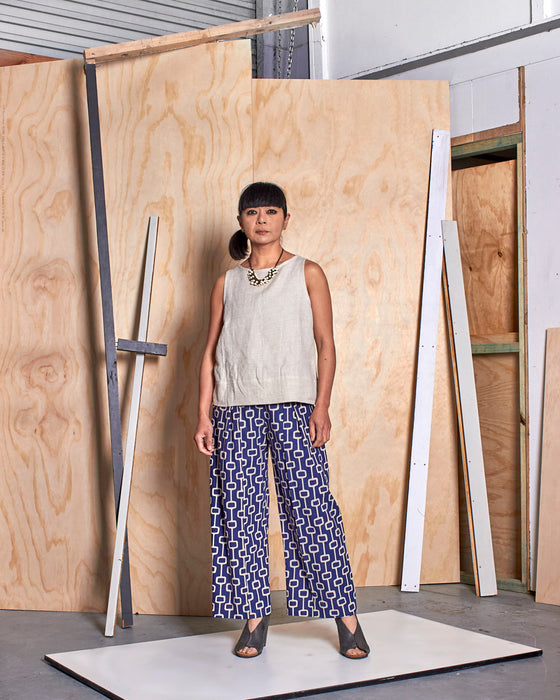 STRIKER trousers - Royal Blue Lattice