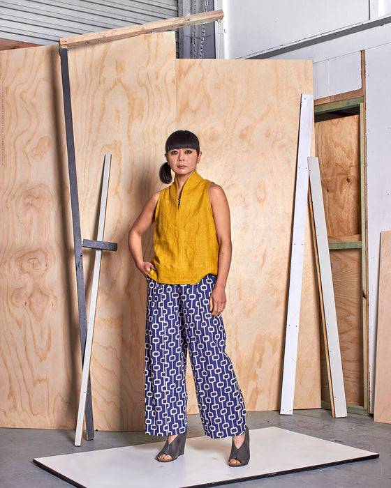 STRIKER trousers - Royal Blue Lattice