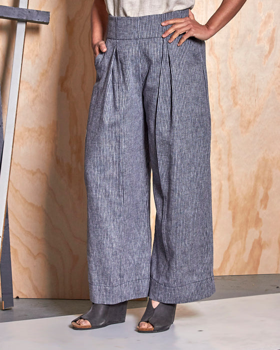 STRIKER trousers - Silver Rope Stripe