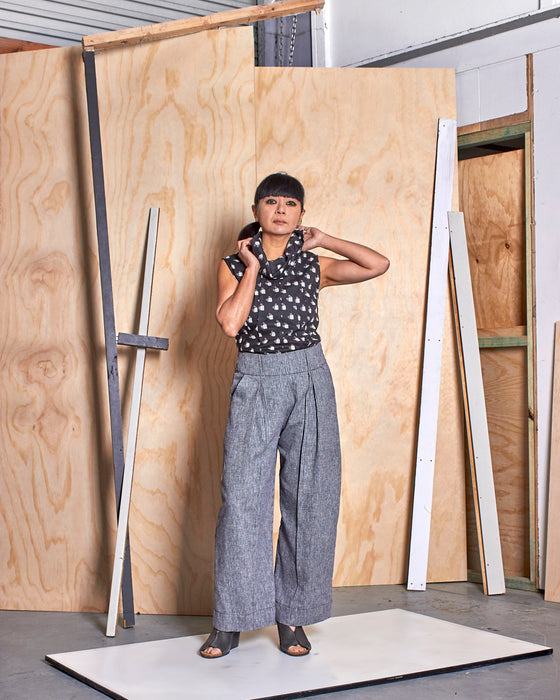 STRIKER trousers - Silver Rope Stripe