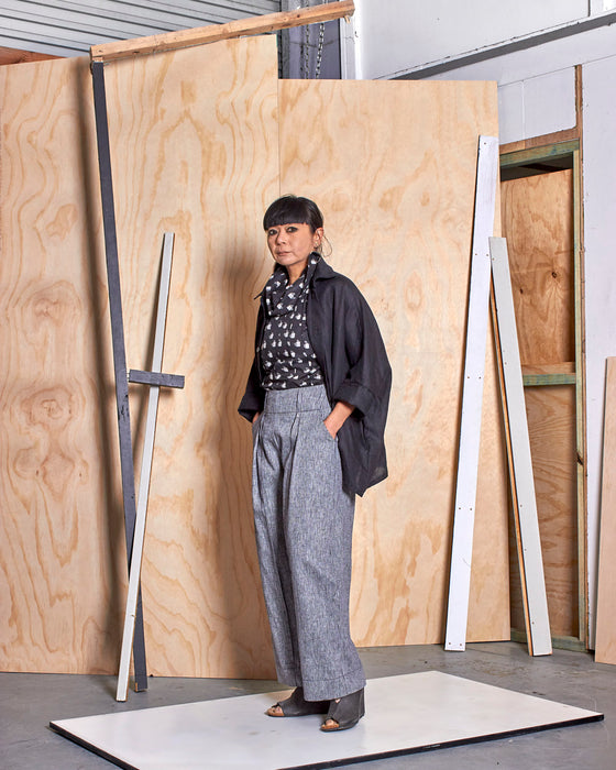 STRIKER trousers - Silver Rope Stripe