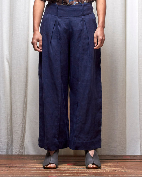 STRIKER trousers - Navy Linen