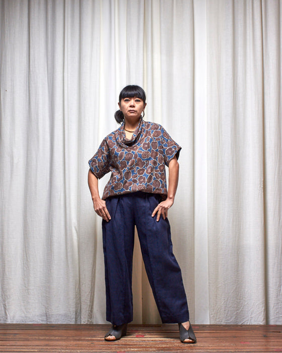 STRIKER trousers - Navy Linen