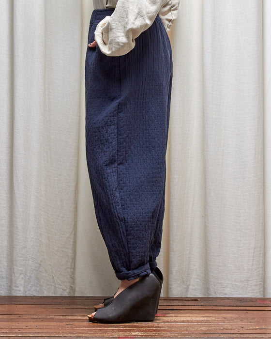 THE INTERPRETER pants - Quilted Dusty Navy