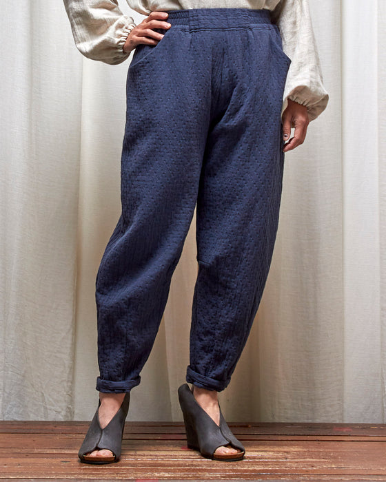 THE INTERPRETER pants - Quilted Dusty Navy