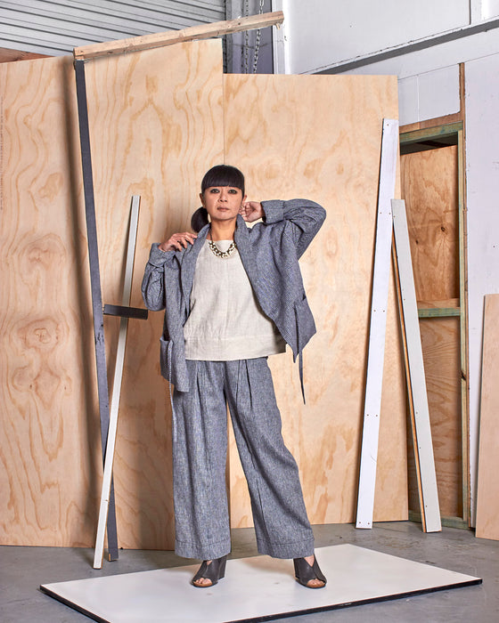 THE MONACO jacket - Silver Rope Stripe