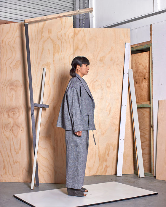 THE MONACO jacket - Silver Rope Stripe