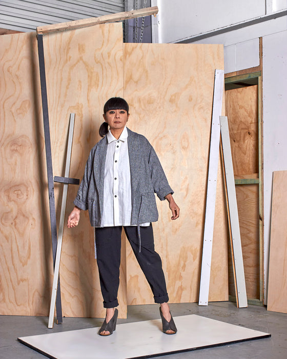 THE MONACO jacket - Silver Rope Stripe