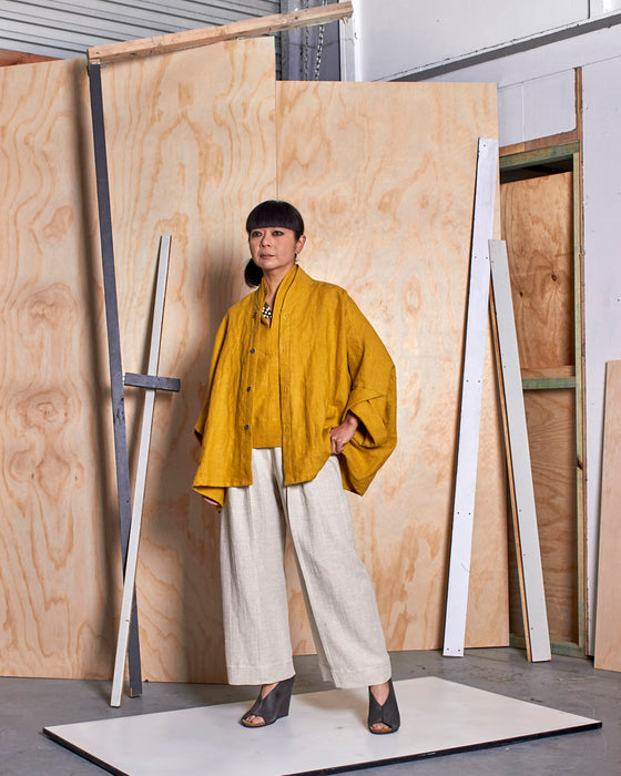 THE NARRATOR top - Goldenrod Linen