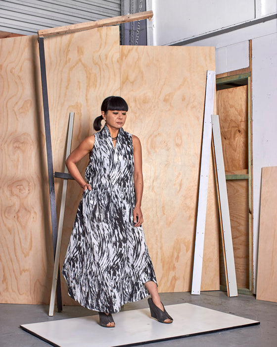 THE ORACLE dress - White Bark