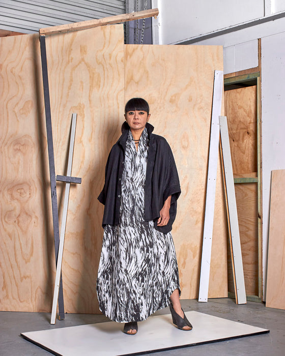 THE ORACLE dress - White Bark