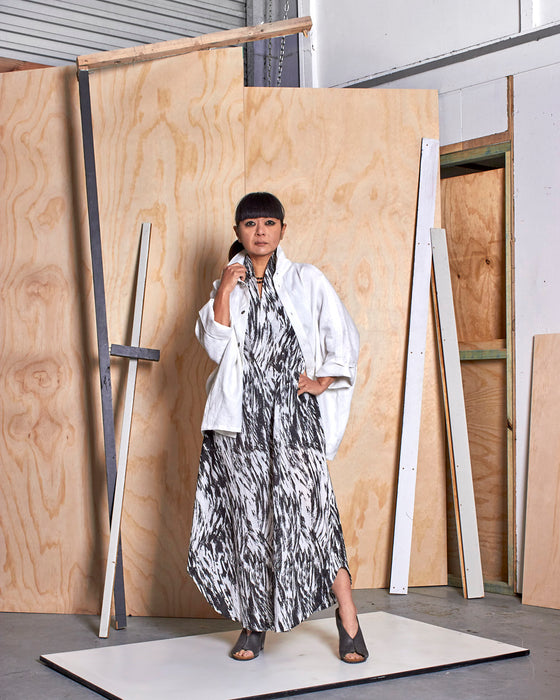 THE ORACLE dress - White Bark