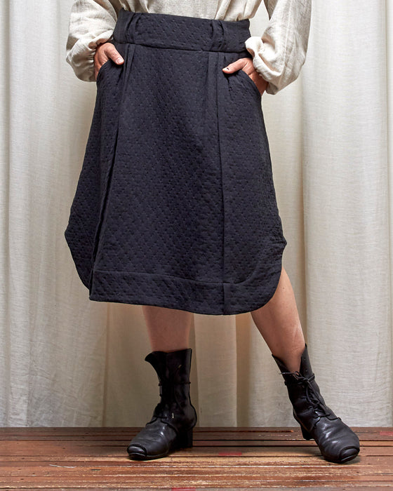 WAYFARER skirt - Quilted Black