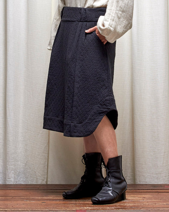 WAYFARER skirt - Quilted Black