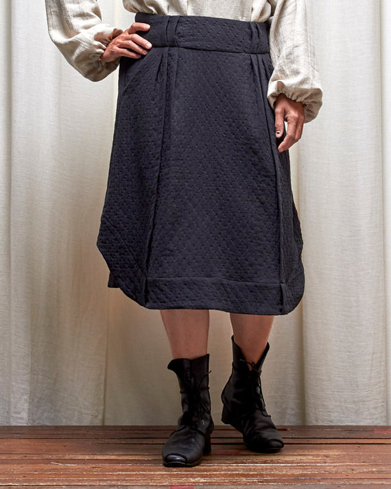 WAYFARER skirt - Quilted Black