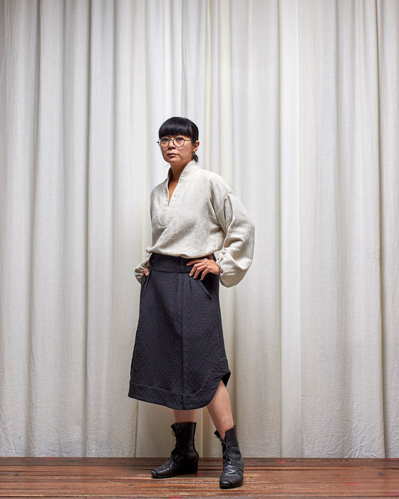WAYFARER skirt - Quilted Black