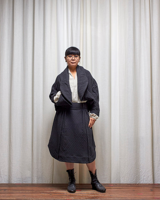 WAYFARER skirt - Quilted Black