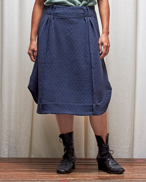 WAYFARER skirt - Quilted Dusty Navy