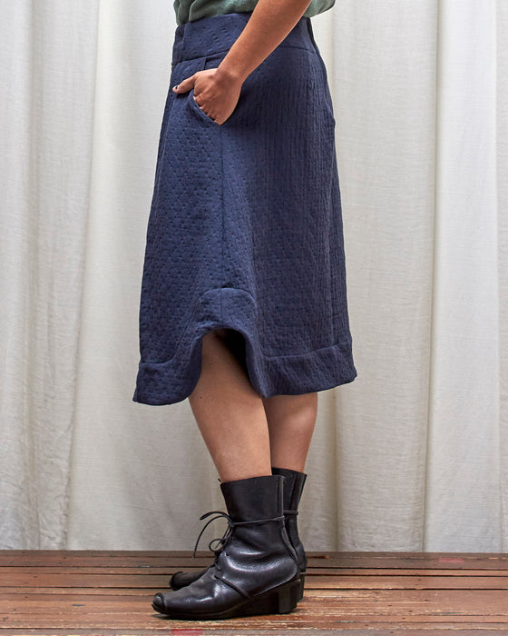 WAYFARER skirt - Quilted Dusty Navy