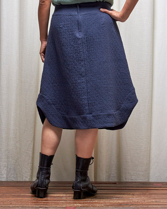 WAYFARER skirt - Quilted Dusty Navy