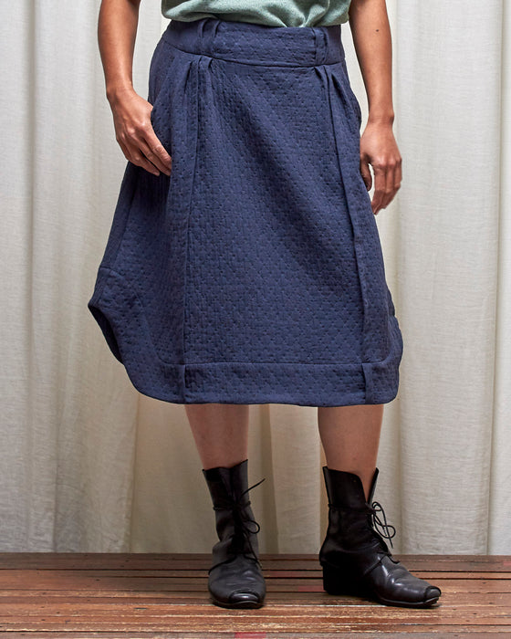 WAYFARER skirt - Quilted Dusty Navy