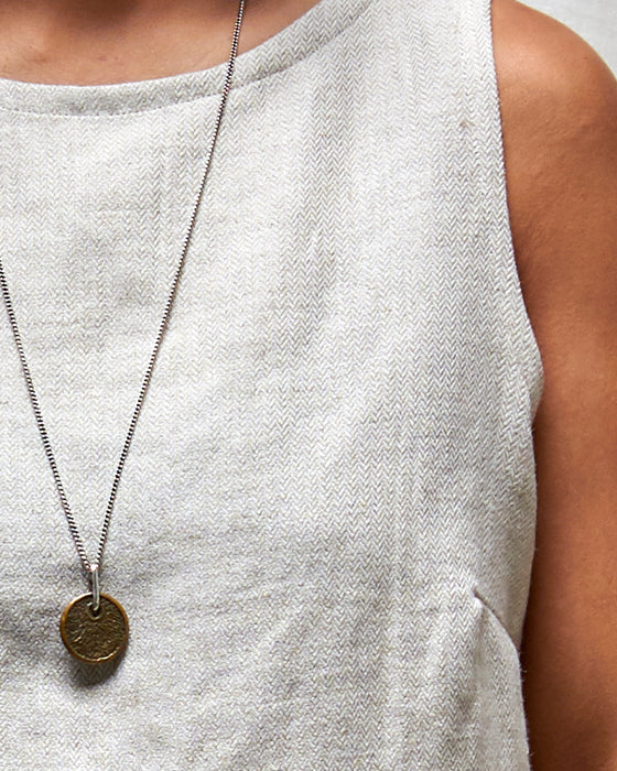 THE WRITER top - Natural Herringbone