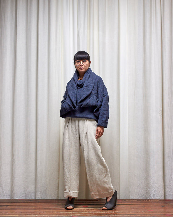 TRIPLE JUMP jumper - Quilted Dusty Navy