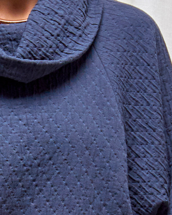 TRIPLE JUMP jumper - Quilted Dusty Navy