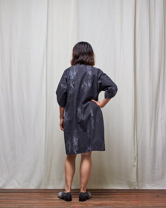 ASSIN dress - Black Overprint LUCKY LAST