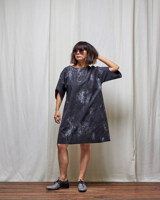 ASSIN dress - Black Overprint LUCKY LAST