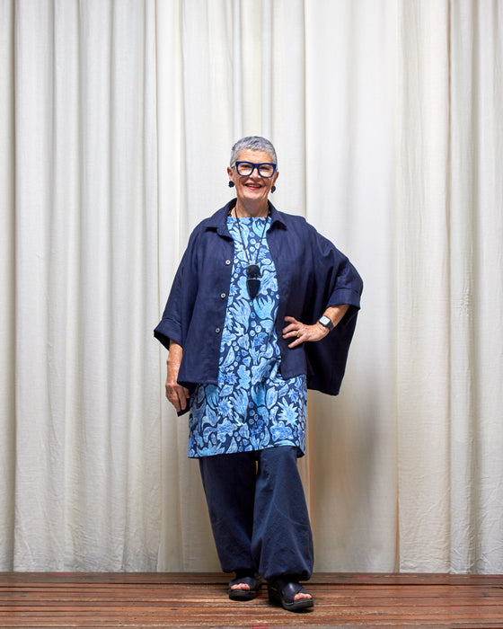 ASSIN dress - Blue Motifs