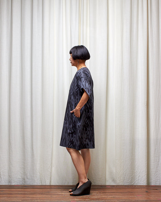 ASSIN dress - Dark Silver Bark