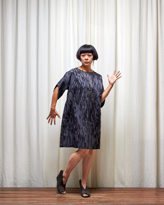 ASSIN dress - Dark Silver Bark