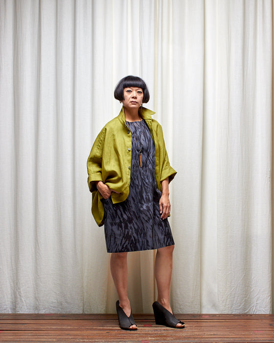 ASSIN dress - Dark Silver Bark