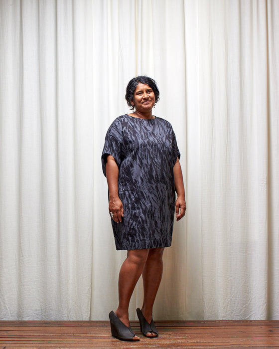 ASSIN dress - Dark Silver Bark