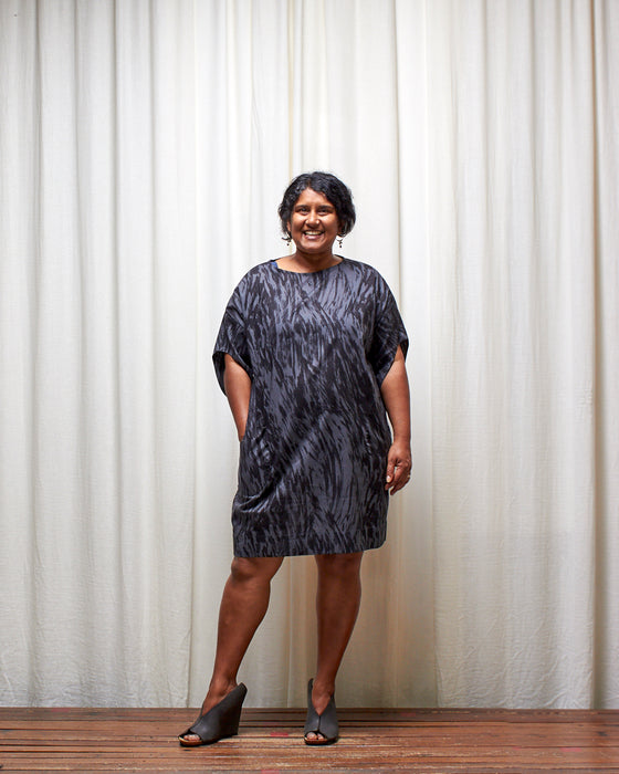 ASSIN dress - Dark Silver Bark