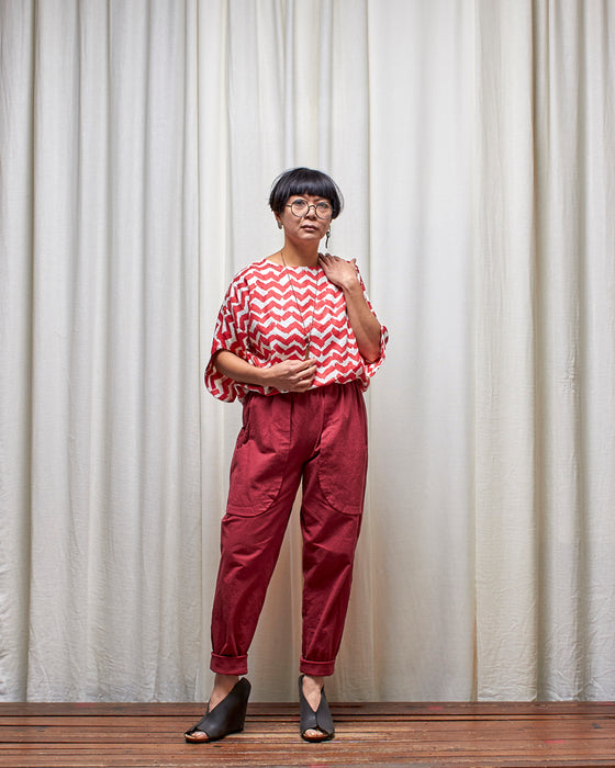 AVATAR top - Melon Chevron LIMITED RELEASE