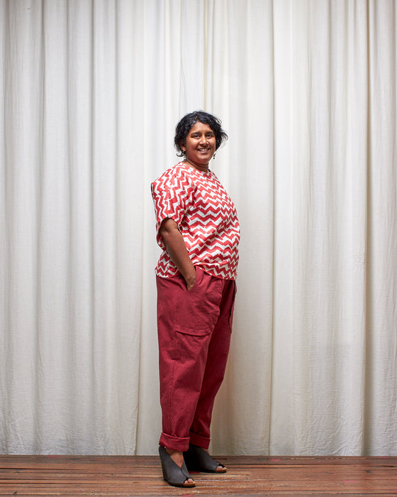 AVATAR top - Melon Chevron LIMITED RELEASE