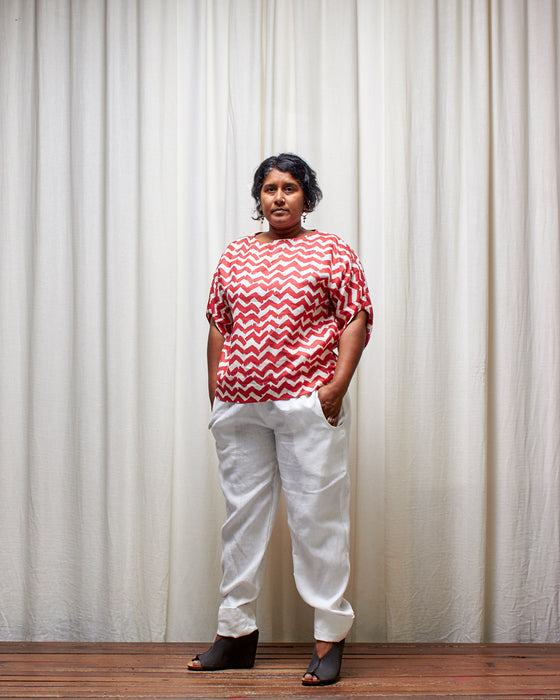 AVATAR top - Melon Chevron LIMITED RELEASE