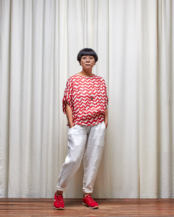 AVATAR top - Melon Chevron LIMITED RELEASE